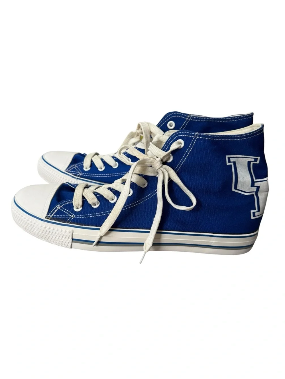 University of Kentucky Wildcats Royal Blue High Top Canvas Sneakers Men’s 12